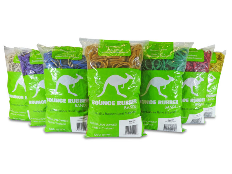 Bounce Rubber Bands 500g coloured bags