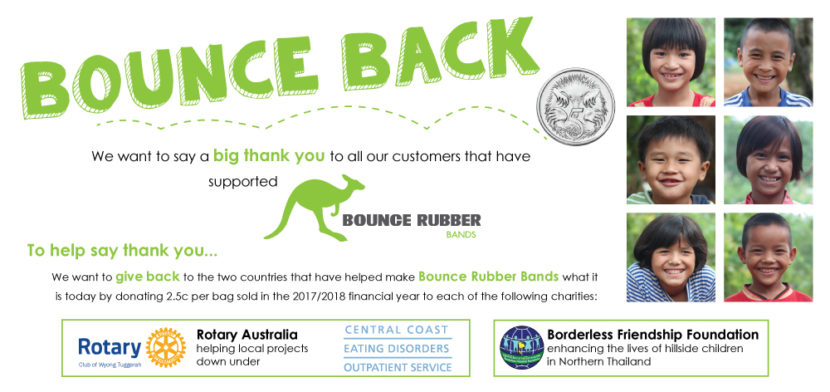 Bounce Back Social Responsibility program_Rubber Bands_